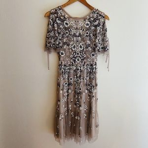 Anthropology beaded evening gown / formal dress
